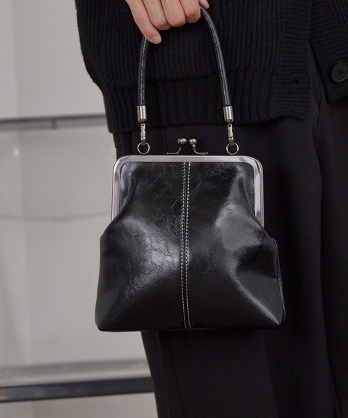 Theater code(シアターコード)の「2-Way Coin Purse Bag/2way がま口バッグ 2026年 夏 夏服メンズ(ショルダーバッグ・メンズ・ブラック/ブラウン/レッド・FREE)」の5枚目の写真