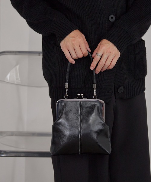 Theater code(シアターコード)の「2-Way Coin Purse Bag/2way がま口バッグ 2026年 夏 夏服メンズ(ショルダーバッグ・メンズ・ブラック/ブラウン/レッド・FREE)」の6枚目の写真