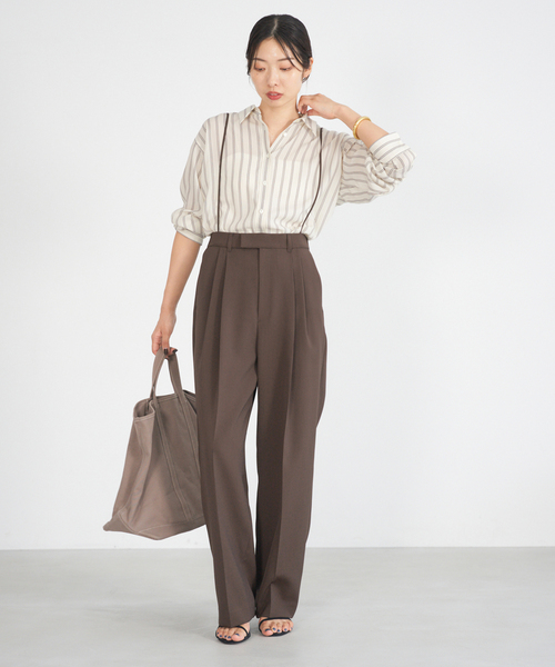 セール】リヨセルストライプレギュラーシャツ（シャツ/ブラウス