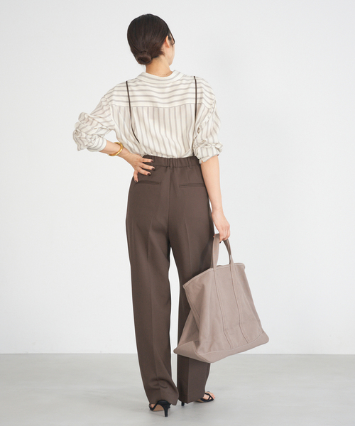 IENA（イエナ）の「リヨセルストライプレギュラーシャツ（シャツ/ブラウス・レディース・ブルー/アイボリー・FREE）」の12枚目の写真