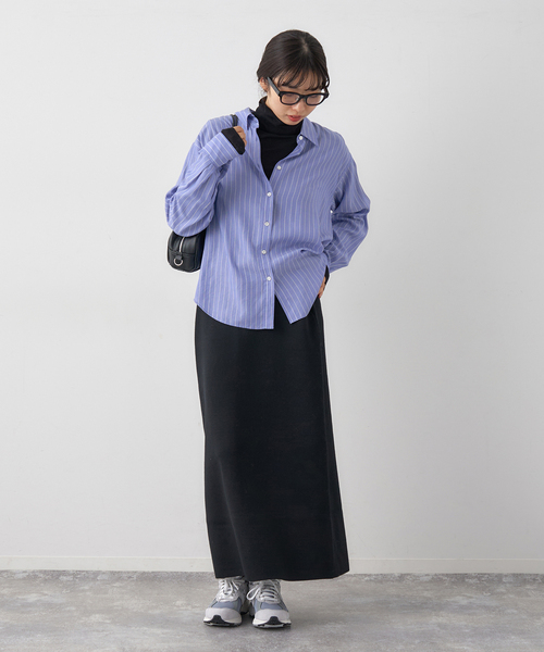 IENA（イエナ）の「リヨセルストライプレギュラーシャツ（シャツ/ブラウス・レディース・ブルー/アイボリー・FREE）」の17枚目の写真