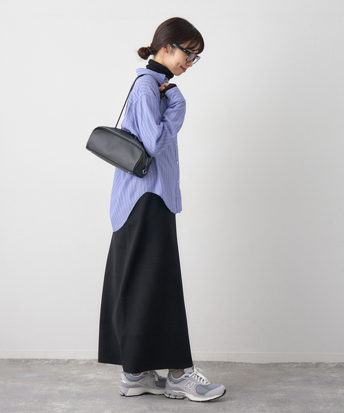 IENA（イエナ）の「リヨセルストライプレギュラーシャツ（シャツ/ブラウス・レディース・ブルー/アイボリー・FREE）」の20枚目の写真