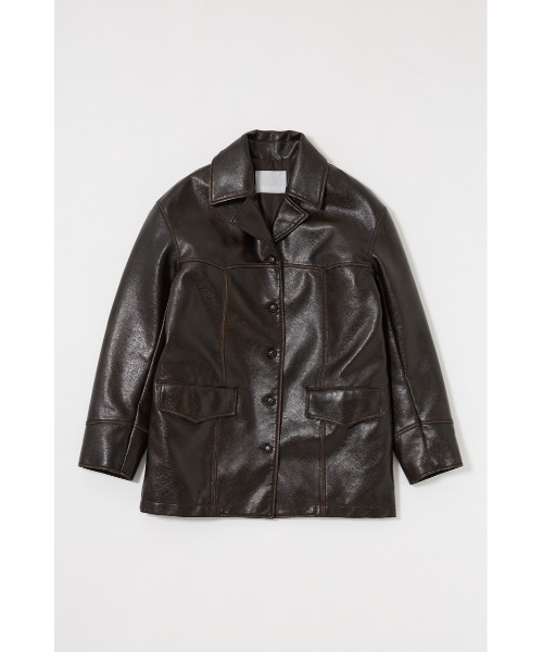 MOUSSY(マウジー)の「F/LEATHER 70s HALF コート(その他アウター・レディース・ブラウン・FREE)」の15枚目の写真