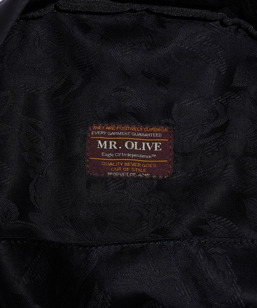 MR.OLIVE（ミスターオリーブ）の「MR.OLIVE/ミスターオリーブ WATERPROOF LIGHT LEATHER URBAN DAY PACK バックパック（バックパック/リュック・メンズ・ブラック・FREE）」の12枚目の写真