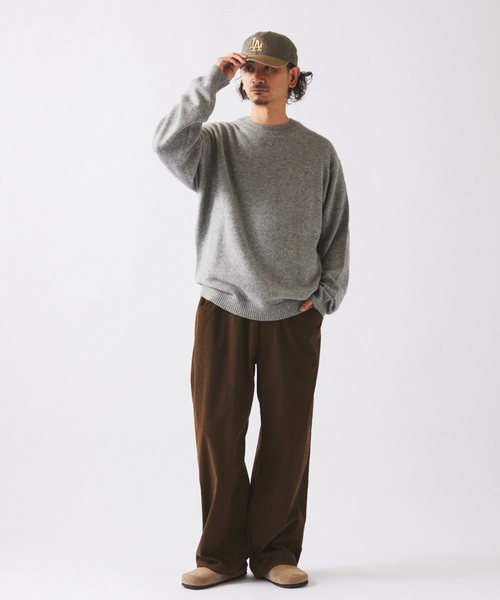 JOURNAL STANDARD relume（ジャーナルスタンダード　レリューム）の「TECH ”SOLOTEX(R)” コーデュロイ ウォッシャブル スクエア イージーパンツ（スラックス・メンズ・ブラウン/ナチュラル/チャコールグレー/カーキ/ブラック・LARGE/MEDIUM）」の8枚目の写真