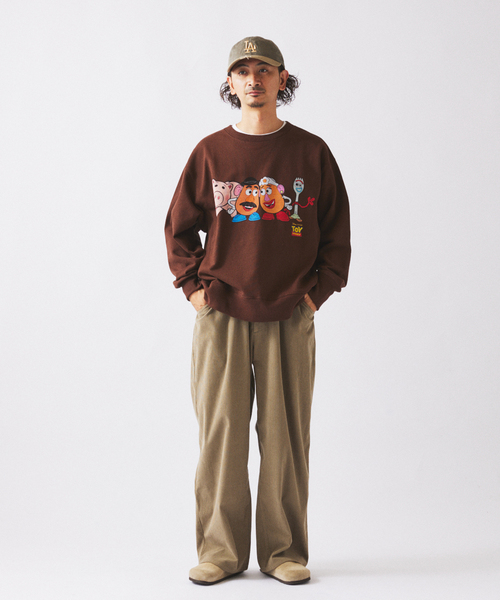 JOURNAL STANDARD relume（ジャーナルスタンダード　レリューム）の「TECH ”SOLOTEX(R)” コーデュロイ ウォッシャブル スクエア イージーパンツ（スラックス・メンズ・ブラウン/ナチュラル/チャコールグレー/カーキ/ブラック・LARGE/MEDIUM）」の10枚目の写真