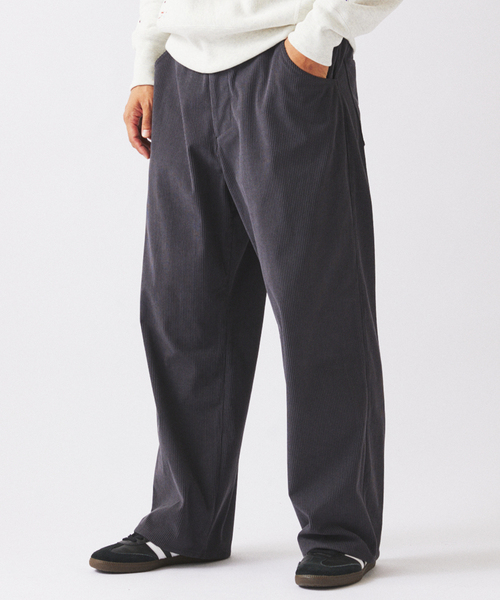 JOURNAL STANDARD relume（ジャーナルスタンダード　レリューム）の「TECH ”SOLOTEX(R)” コーデュロイ ウォッシャブル スクエア イージーパンツ（スラックス・メンズ・ブラウン/ナチュラル/チャコールグレー/カーキ/ブラック・LARGE/MEDIUM）」の22枚目の写真