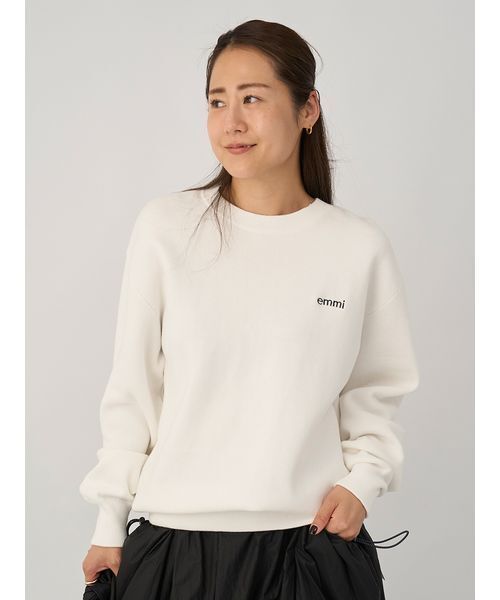 セール】【ONLINE限定カラー】emmiロゴミラノリブトップス（Tシャツ