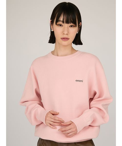 emmi（エミ）の「【ONLINE限定カラー】emmiロゴミラノリブトップス（Tシャツ/カットソー・レディース・ホワイト/ブラウン/ピンク/その他・F）」の5枚目の写真