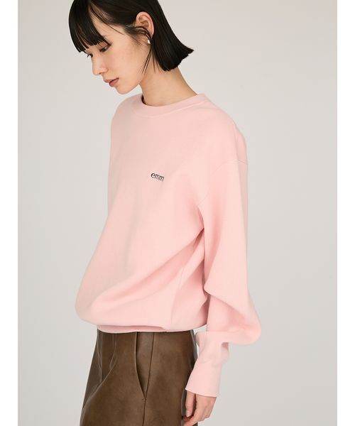 emmi（エミ）の「【ONLINE限定カラー】emmiロゴミラノリブトップス（Tシャツ/カットソー・レディース・ホワイト/ブラウン/ピンク/その他・F）」の7枚目の写真