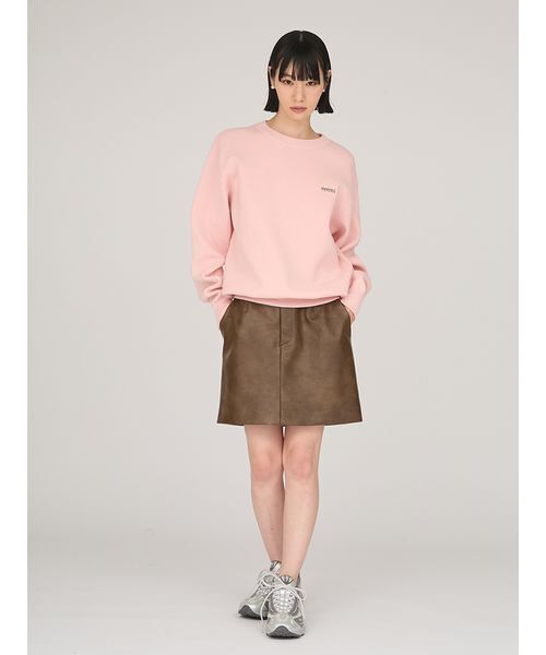 emmi（エミ）の「【ONLINE限定カラー】emmiロゴミラノリブトップス（T