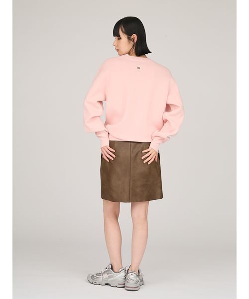 emmi（エミ）の「【ONLINE限定カラー】emmiロゴミラノリブトップス（T