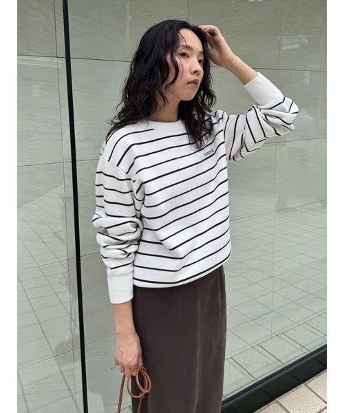 セール】【ONLINE限定カラー】emmiロゴミラノリブトップス（Tシャツ