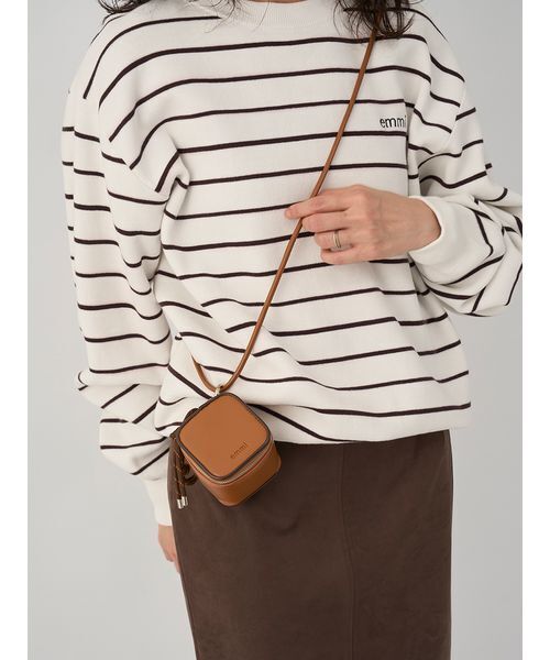 emmi（エミ）の「【ONLINE限定カラー】emmiロゴミラノリブトップス（Tシャツ/カットソー・レディース・ホワイト/ブラウン/ピンク/その他・F）」の22枚目の写真