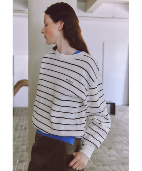 セール】【ONLINE限定カラー】emmiロゴミラノリブトップス（Tシャツ