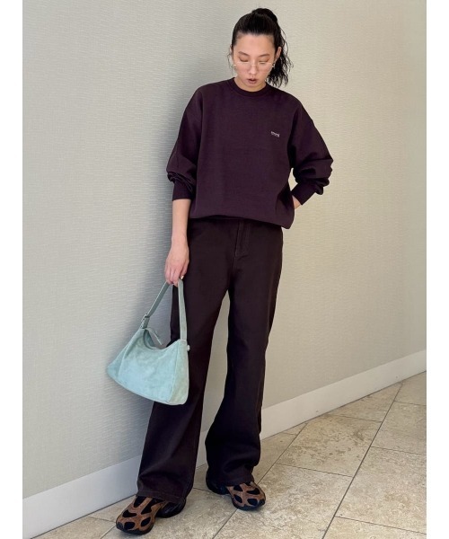 セール】【ONLINE限定カラー】emmiロゴミラノリブトップス（Tシャツ