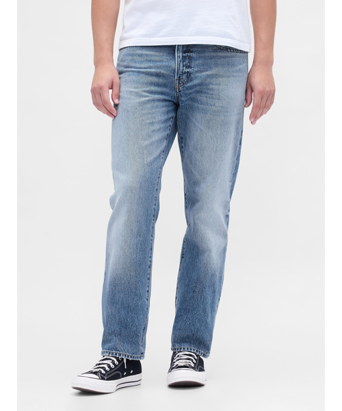 GAP（ギャップ）の「リラックスフィット ストレートデニム（デニムパンツ・メンズ・ライトインディゴブルー・32W 30L/30W 30L/29W 30L/28W 30L/36W 32L/34W 32L/33W 32L/32W 32L/31W 32L/31W 30L）」の7枚目の写真