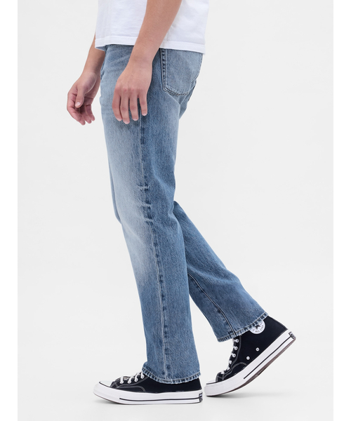 GAP（ギャップ）の「リラックスフィット ストレートデニム（デニムパンツ・メンズ・ライトインディゴブルー・32W 30L/30W 30L/29W 30L/28W 30L/36W 32L/34W 32L/33W 32L/32W 32L/31W 32L/31W 30L）」の6枚目の写真