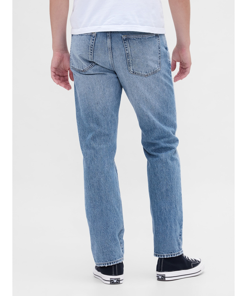 GAP（ギャップ）の「リラックスフィット ストレートデニム（デニムパンツ・メンズ・ライトインディゴブルー・32W 30L/30W 30L/29W 30L/28W 30L/36W 32L/34W 32L/33W 32L/32W 32L/31W 32L/31W 30L）」の5枚目の写真