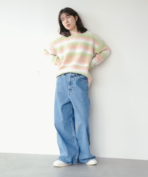 B:MING by BEAMS(ビーミングバイビームス)の「グラデーション ニット(ニット/セーター・レディース・ケリーグリーン/パープル/ブルー・ONE SIZE)」の11枚目の写真