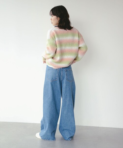 B:MING by BEAMS(ビーミングバイビームス)の「グラデーション ニット(ニット/セーター・レディース・ケリーグリーン/パープル/ブルー・ONE SIZE)」の12枚目の写真