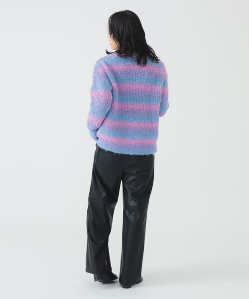 B:MING by BEAMS（ビーミングバイビームス）の「グラデーション ニット (手洗い可)（ニット/セーター・レディース・ケリーグリーン/パープル/ブルー・ONE SIZE）」の7枚目の写真