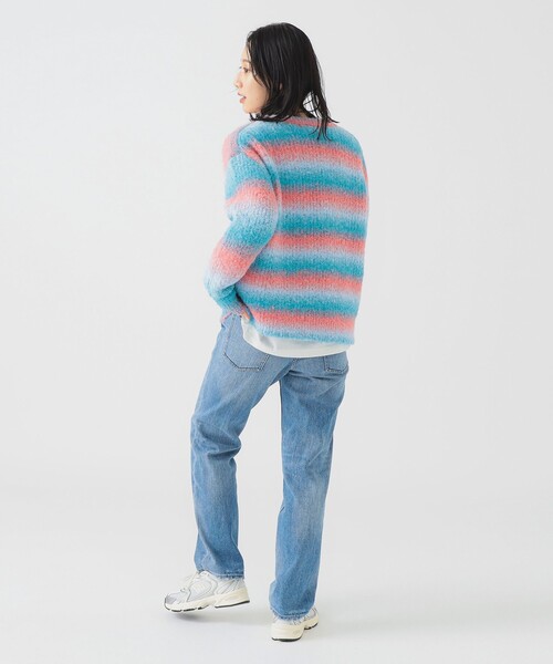 B:MING by BEAMS（ビーミングバイビームス）の「グラデーション ニット (手洗い可)（ニット/セーター・レディース・ケリーグリーン/パープル/ブルー・ONE SIZE）」の11枚目の写真