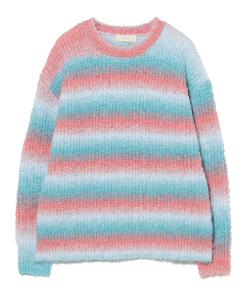 グラデーション ニット (手洗い可)（ニット/セーター）｜B:MING by