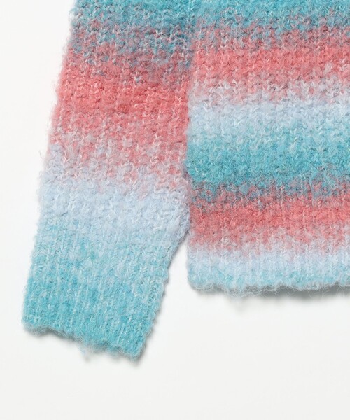 B:MING by BEAMS（ビーミングバイビームス）の「グラデーション ニット (手洗い可)（ニット/セーター・レディース・ケリーグリーン/パープル/ブルー・ONE SIZE）」の18枚目の写真