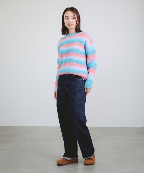 B:MING by BEAMS(ビーミングバイビームス)の「グラデーション ニット(ニット/セーター・レディース・ケリーグリーン/パープル/ブルー・ONE SIZE)」の9枚目の写真
