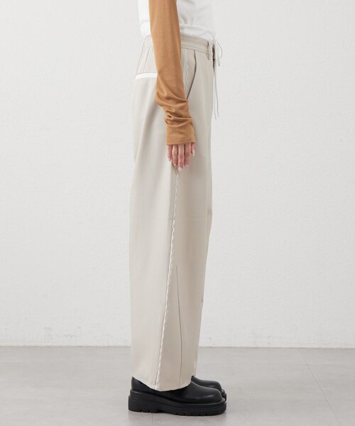 mline（エムライン）の「[mline]レイヤード スラックス（その他パンツ・レディース・チャコールグレー/ベージュ/ブラウン・1/2）」の10枚目の写真