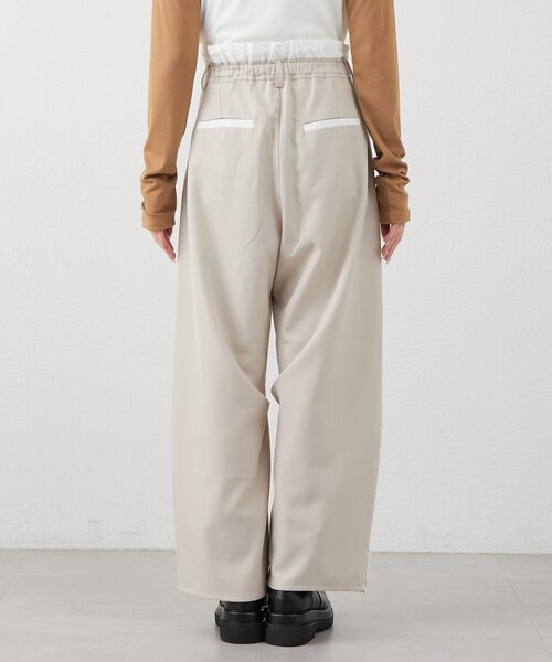 mline（エムライン）の「[mline]レイヤード スラックス（その他パンツ・レディース・チャコールグレー/ベージュ/ブラウン・1/2）」の11枚目の写真