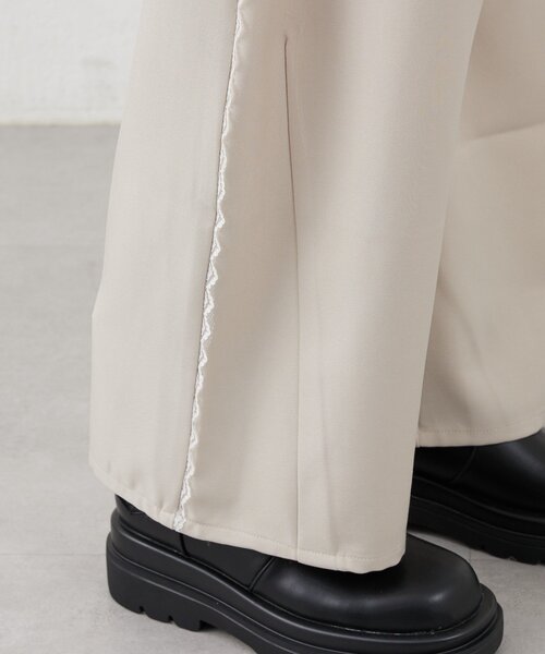 mline（エムライン）の「[mline]レイヤード スラックス（その他パンツ・レディース・チャコールグレー/ベージュ/ブラウン・1/2）」の20枚目の写真