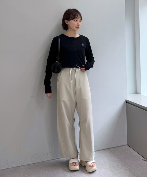 mline（エムライン）の「[mline]レイヤード スラックス（その他パンツ・レディース・チャコールグレー/ベージュ/ブラウン・1/2）」の15枚目の写真