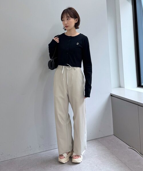 mline（エムライン）の「[mline]レイヤード スラックス（その他パンツ・レディース・チャコールグレー/ベージュ/ブラウン・1/2）」の16枚目の写真