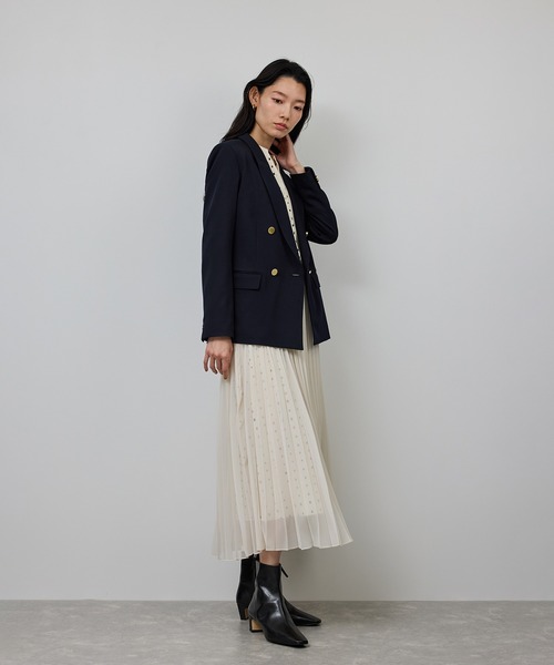 ストレッチ金ボタンブレザージャケット（テーラードジャケット）｜ROPE