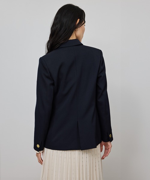 ROPE'(ロペ)の「ストレッチ金ボタンブレザージャケット(テーラードジャケット・レディース・ネイビー・36/38)」の7枚目の写真
