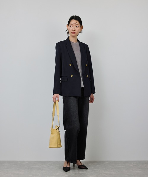 ストレッチ金ボタンブレザージャケット（テーラードジャケット）｜ROPE