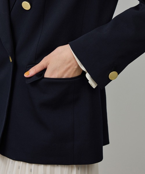ストレッチ金ボタンブレザージャケット（テーラードジャケット）｜ROPE