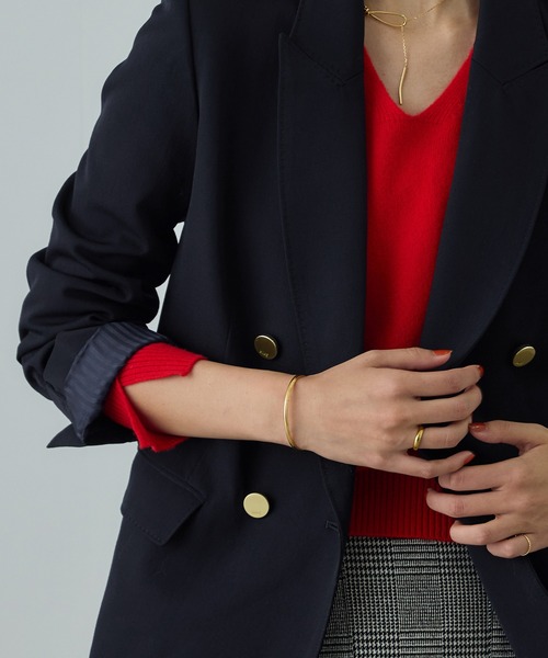 ストレッチ金ボタンブレザージャケット（テーラードジャケット）｜ROPE