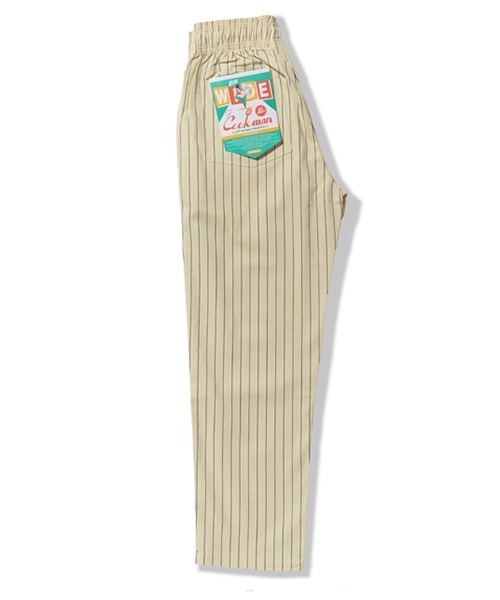 COOKMAN（クックマン）の「Cookman クックマン シェフパンツ Chef Pants Semiwide Herringbone Stripe Cream（その他パンツ・メンズ・オフホワイト・MEDIUM/LARGE）」の2枚目の写真