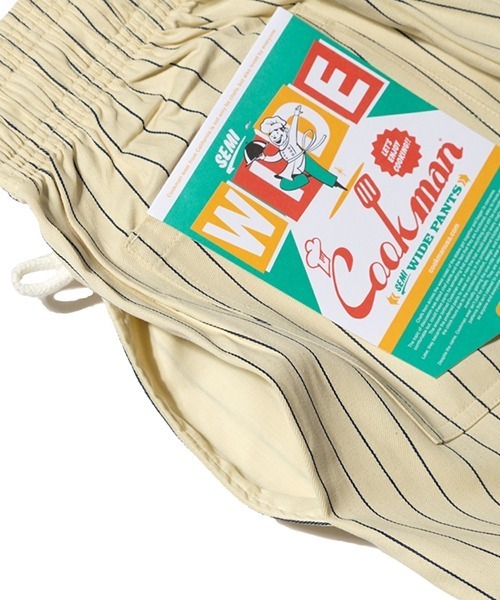 COOKMAN（クックマン）の「Cookman クックマン シェフパンツ Chef Pants Semiwide Herringbone Stripe Cream（その他パンツ・メンズ・オフホワイト・MEDIUM/LARGE）」の18枚目の写真