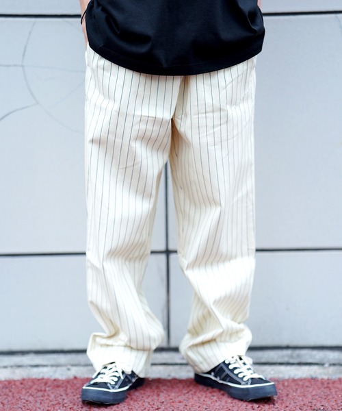 COOKMAN（クックマン）の「Cookman クックマン シェフパンツ Chef Pants Semiwide Herringbone Stripe Cream（その他パンツ・メンズ・オフホワイト・MEDIUM/LARGE）」の22枚目の写真