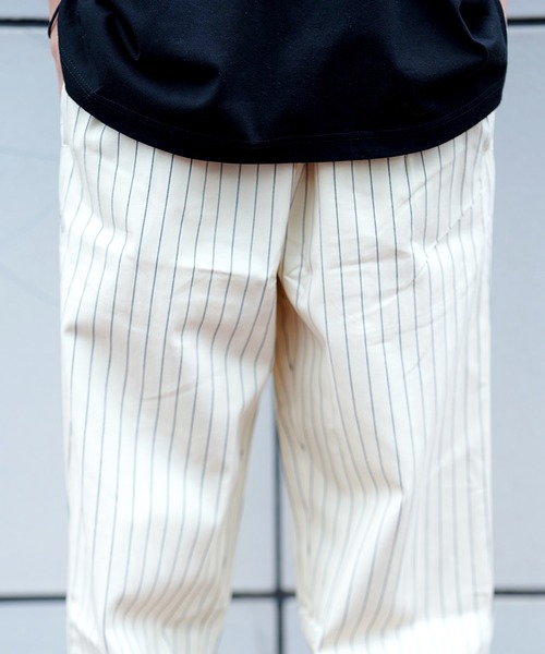 COOKMAN（クックマン）の「Cookman クックマン シェフパンツ Chef Pants Semiwide Herringbone Stripe Cream（その他パンツ・メンズ・オフホワイト・MEDIUM/LARGE）」の21枚目の写真