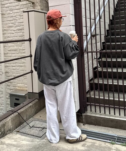 ユニセックス】SUITCH RECORDビックシルエット加工スウェット