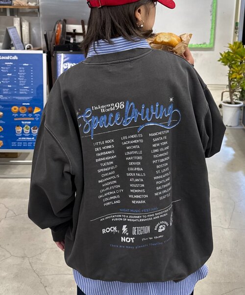 セール】【ユニセックス】SUITCH RECORDビックシルエット加工