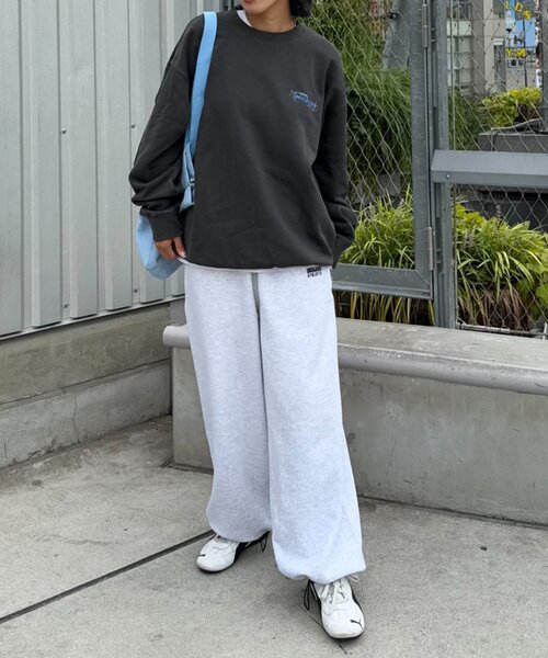 CIAOPANIC TYPY(チャオパニックティピー)の「【ユニセックス】SUITCH RECORDビックシルエット加工スウェット(スウェット・メンズ・グレー/ブラック系その他/ブラック系その他2/ライトグレー・MEDIUM/LARGE)」の22枚目の写真