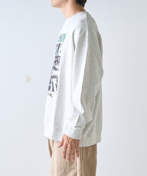 CIAOPANIC TYPY(チャオパニックティピー)の「【ユニセックス】SUITCH RECORDビックシルエット加工スウェット(スウェット・メンズ・グレー/ブラック系その他/ブラック系その他2/ライトグレー・MEDIUM/LARGE)」の5枚目の写真