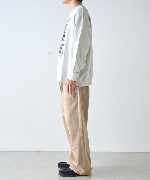 CIAOPANIC TYPY(チャオパニックティピー)の「【ユニセックス】SUITCH RECORDビックシルエット加工スウェット(スウェット・メンズ・グレー/ブラック系その他/ブラック系その他2/ライトグレー・MEDIUM/LARGE)」の8枚目の写真