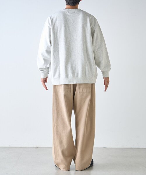 CIAOPANIC TYPY(チャオパニックティピー)の「【ユニセックス】SUITCH RECORDビックシルエット加工スウェット(スウェット・メンズ・グレー/ブラック系その他/ブラック系その他2/ライトグレー・MEDIUM/LARGE)」の9枚目の写真